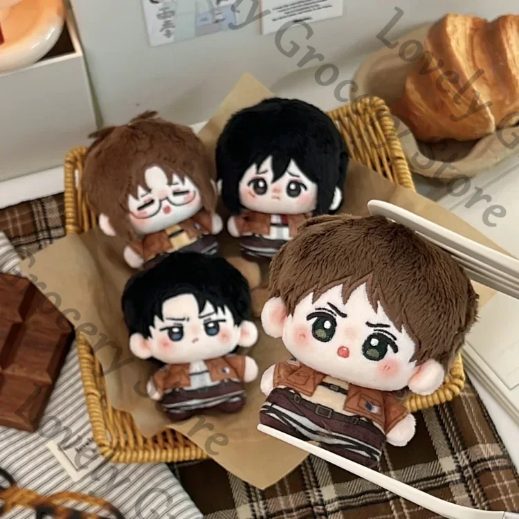 Фото Аниме Shingeki No Kyojin Levi Ackerman Mikasa·Ackerman Eren Jaeger Hange Zoe Attack on Titan Косплей Пушистый Брелок Маусет Подарок №1