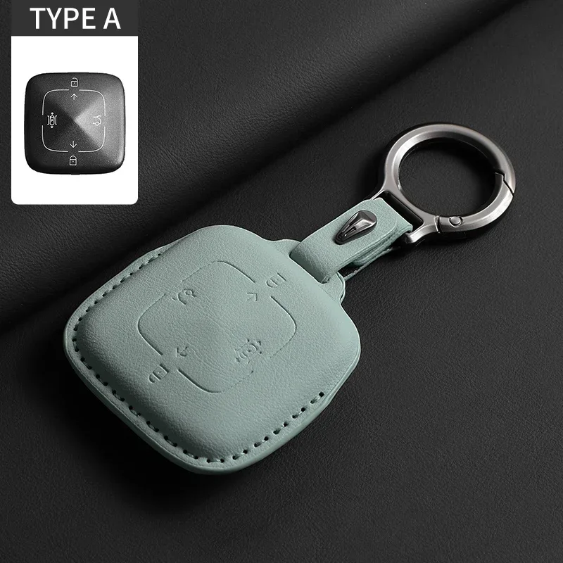 

Для Zeekr 001 009 x Zeekr 001 Защитный чехол для автомобильного ключа Оригинальный цветной кожаный чехол для автомобильного ключа