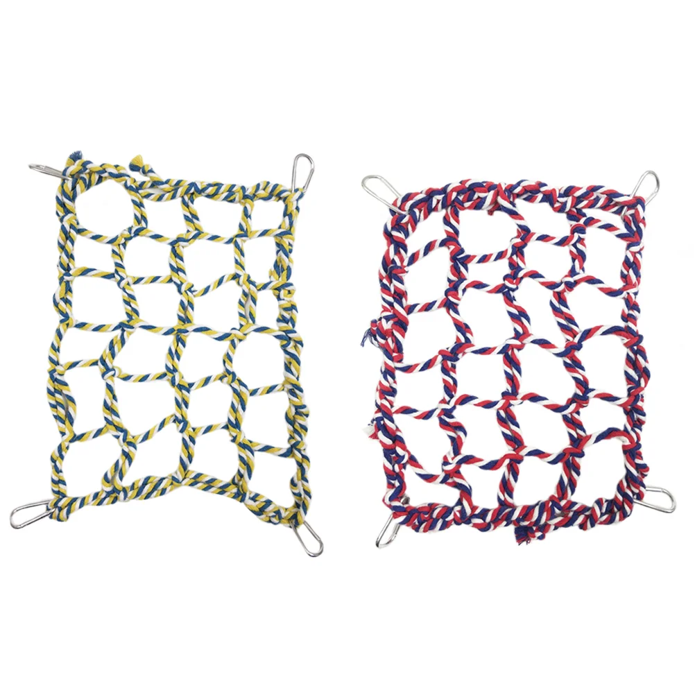 

Net Climbing Hammock Pet Hamster Squirrel Hanging Bird Rope Woven Playing Parrot Reptile Bridge Bed Resting Animal Ladder Rat