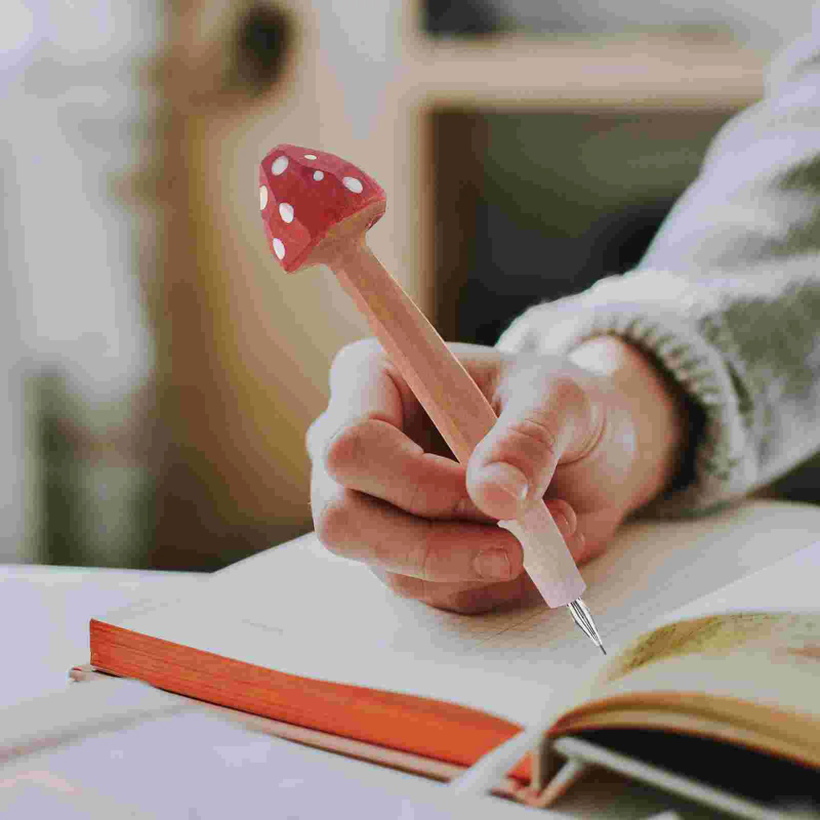 

Small Fresh Wooden Engraving Pen Child Kid Suit Signature Ballpoint Pens Writing