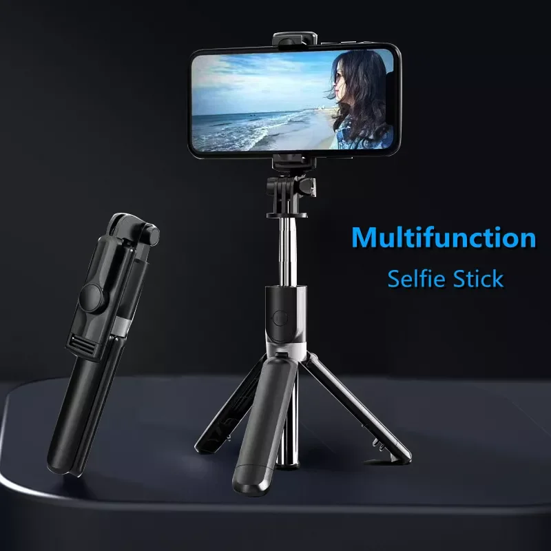 

2022 NEW 3 in 1 Wireless Foldable Mini Selfie Tripod Monopod With Bluetooth Shutter For iPhone 11 12 Smart Phone
