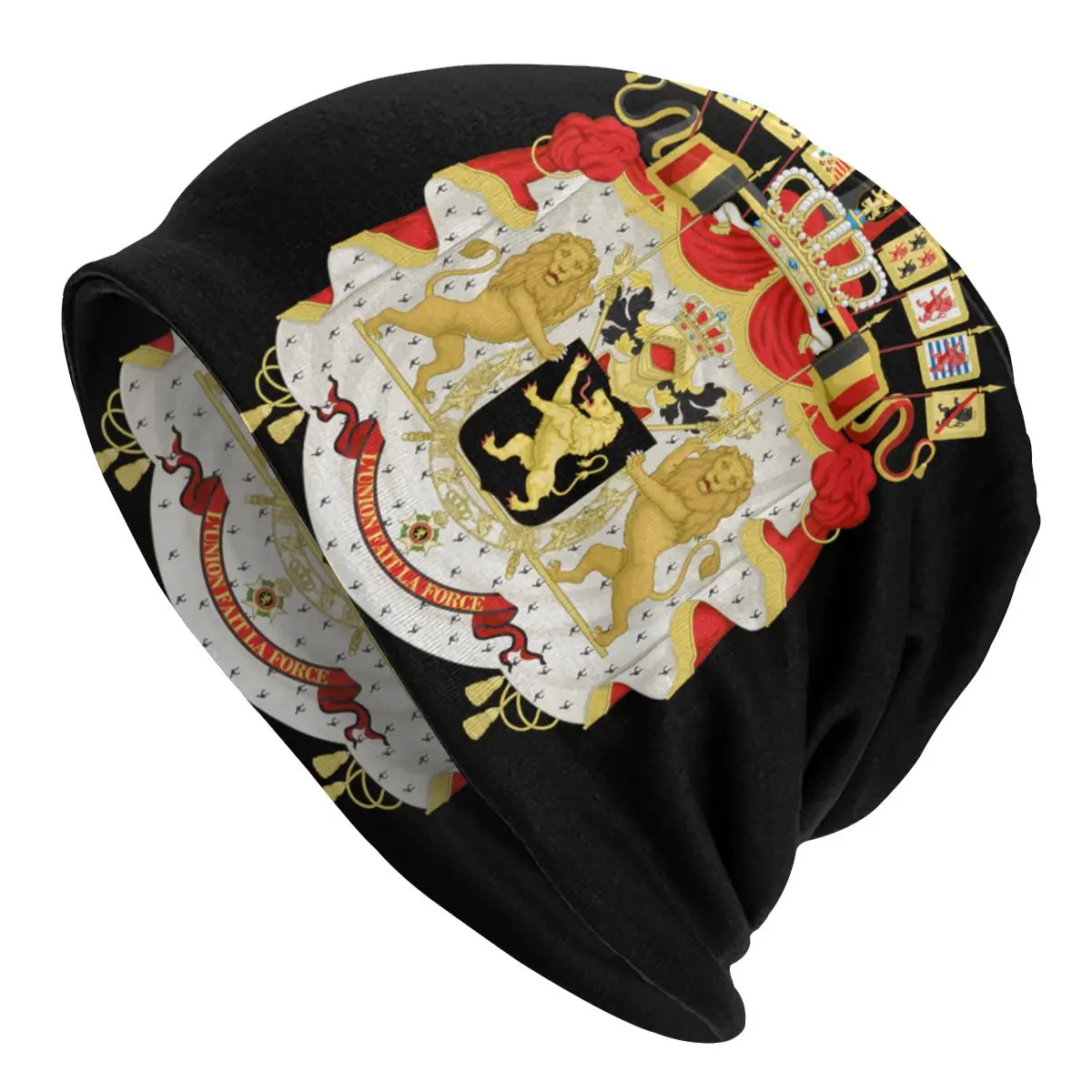

Coat Of Arms Belgium Skullies Beanies Caps Bonnet Winter Warm Knit Hat Men Women Adult Belgian Flag Proud Beanie Hats Ski Cap