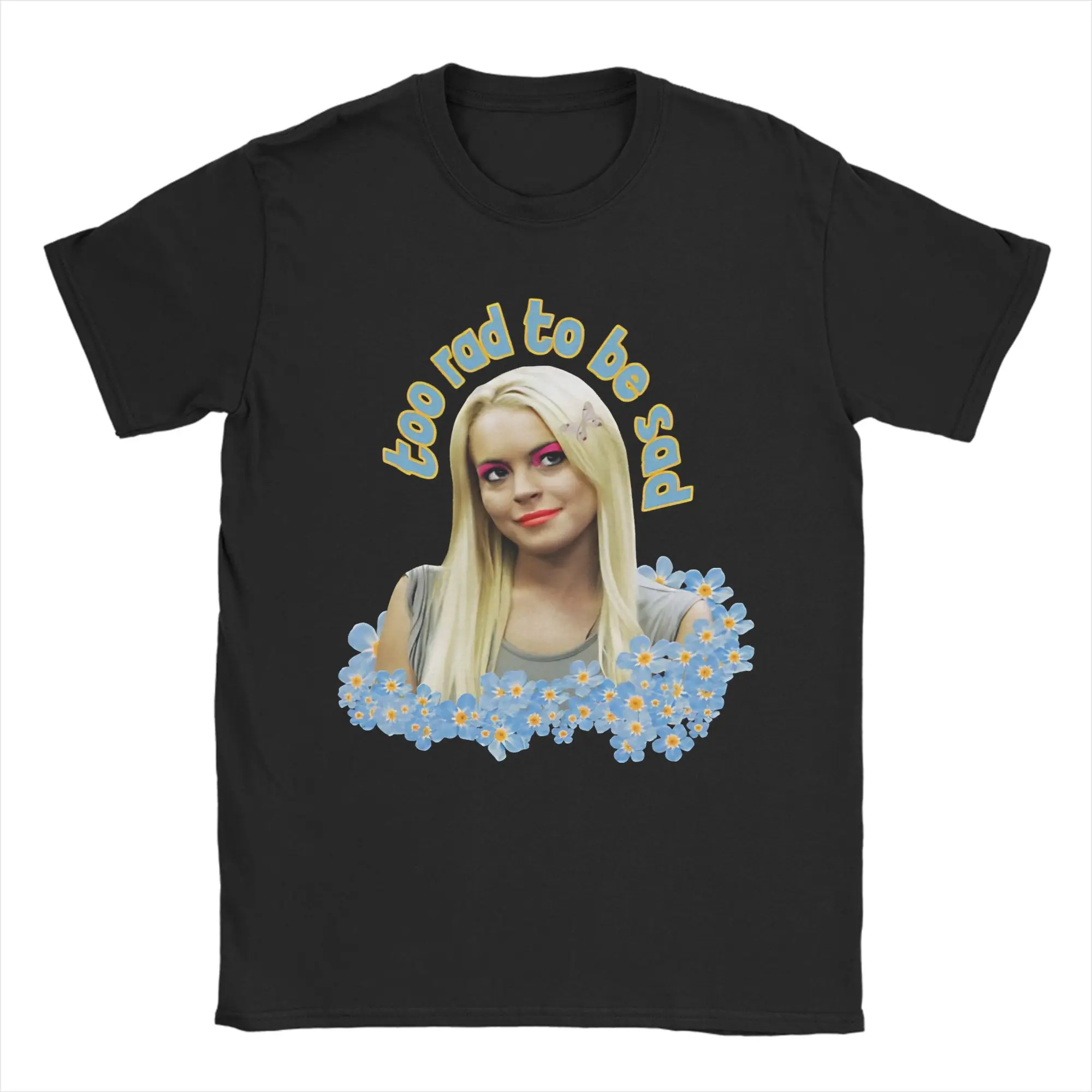 Фото Футболка из 100% хлопка Novelty, футболки с Линдси Лохан для мужчин №4