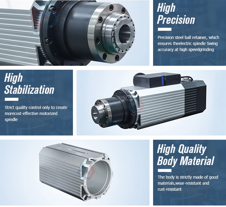 Электродвигатель шпинделя 220 В/380 в кВт с водяным охлаждением квадратный