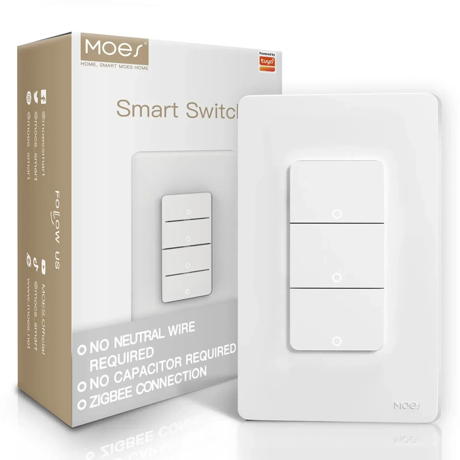 

MOES Tuya ZigBee умный выключатель