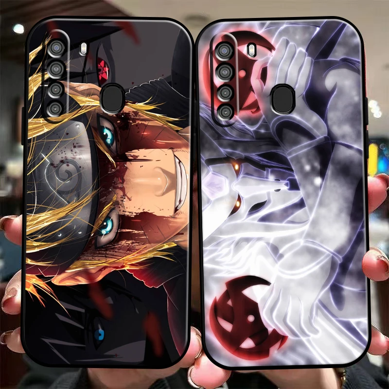 

Чехол для телефона из японского аниме «Наруто» для Samsung Galaxy A32 4G 5G A51 4G 5G A71 4G 5G A72 4G 5G, чехол из жидкого силикона, черный чехол