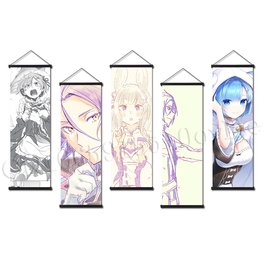 

Картина на холсте «Re:Zero», Кара хаджимеру Эмилия