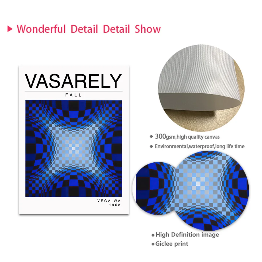 Абстрактный плакат на холсте