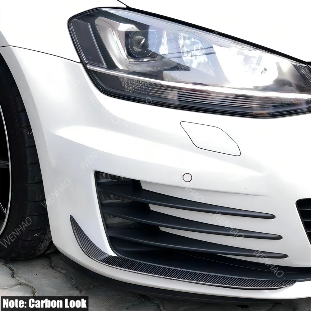 Передний бампер Canard Flare Mods Fin Splitter Wind Knife для Golf 6 MK6 MK7 VII GTI GTD 2012-2017 Clubsport Custom Body Kit -