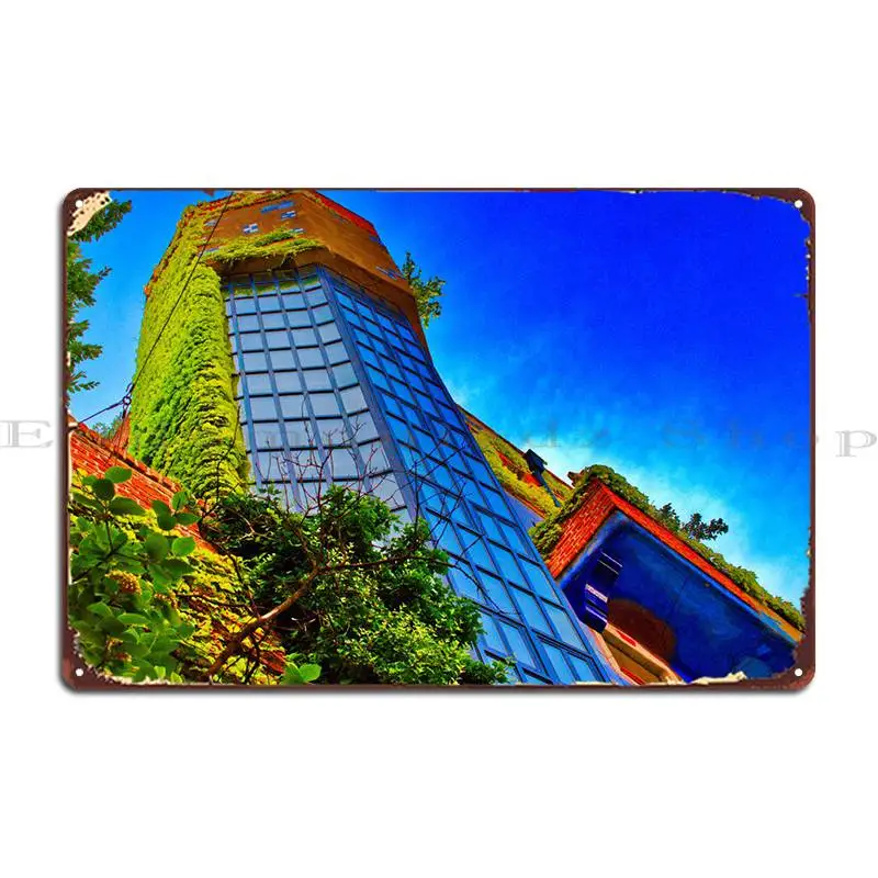 

Hundertwasser Trip Metal Sign Rusty Printing Cinema Designing Customize Tin Sign Poster