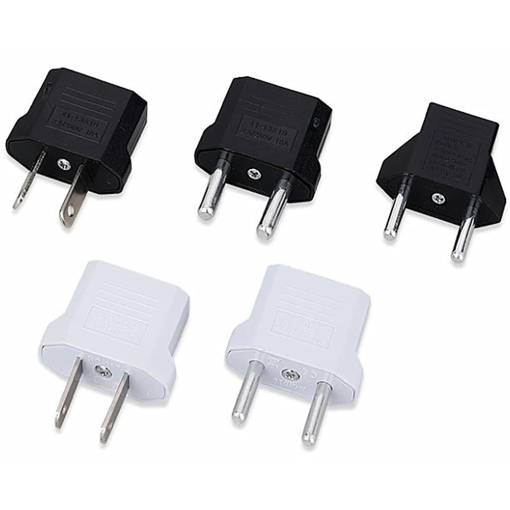 Russia Australia Travel Plug Converter Korea 4.0mm 4.8mm Plug 6a 125a