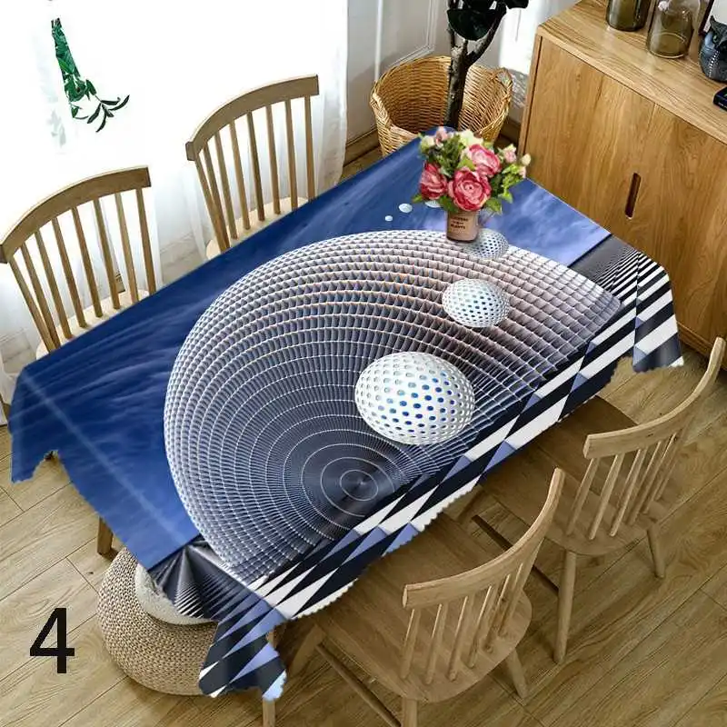 

Geometry Pattern Printing Rectangular Tablecloths for Table Home Decoration Coffee Tables Cover Anti-stain Tablecloth Tapete