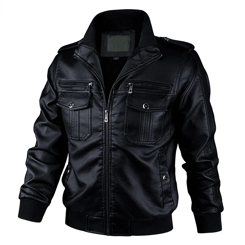 Куртка мужская демисезонная из экокожи 5XL 6XL | Мужская одежда