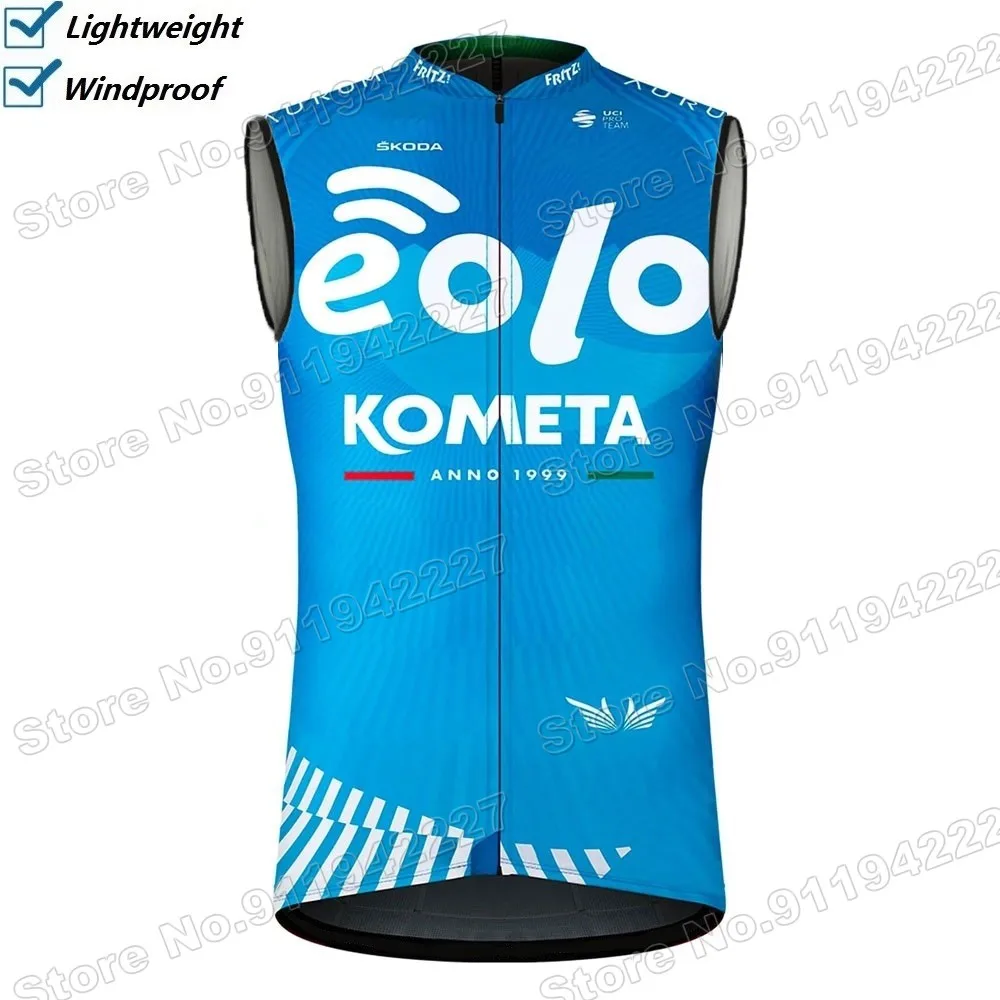 

Новинка 2022 команда EOLO KOMETA велосипедный жилет ветрозащитный Профессиональный ветрозащитный жилет для езды на шоссейном велосипеде Джерси б...