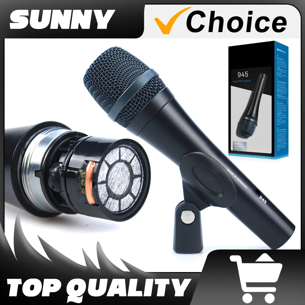 E945 Профессиональный Суперкардиоидный Динамический Ручной Микрофон Проводной