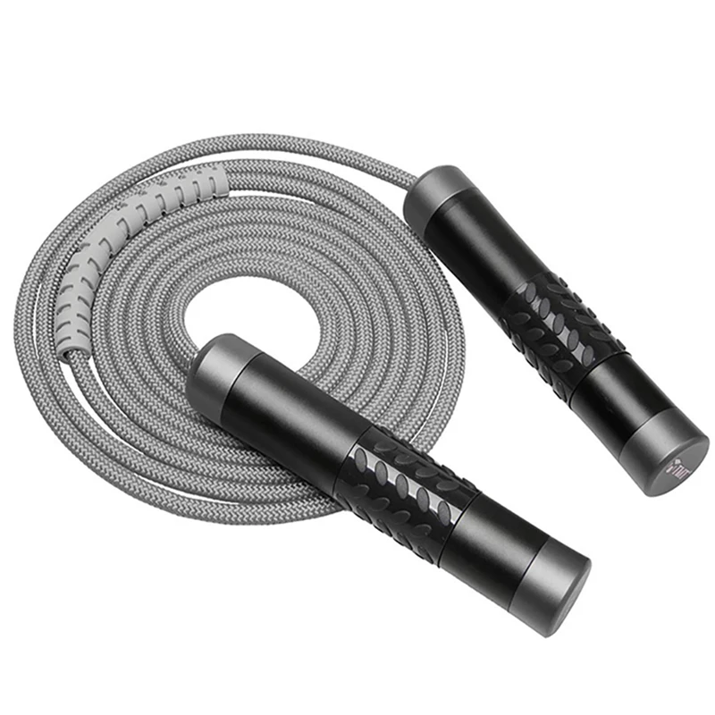 

TMT Weighted Jump Battle Rope Crossfit Aluminum Alloy Handle for Fitness Boxing Training Adjustable Heavy Wire Speed Skipping 3m