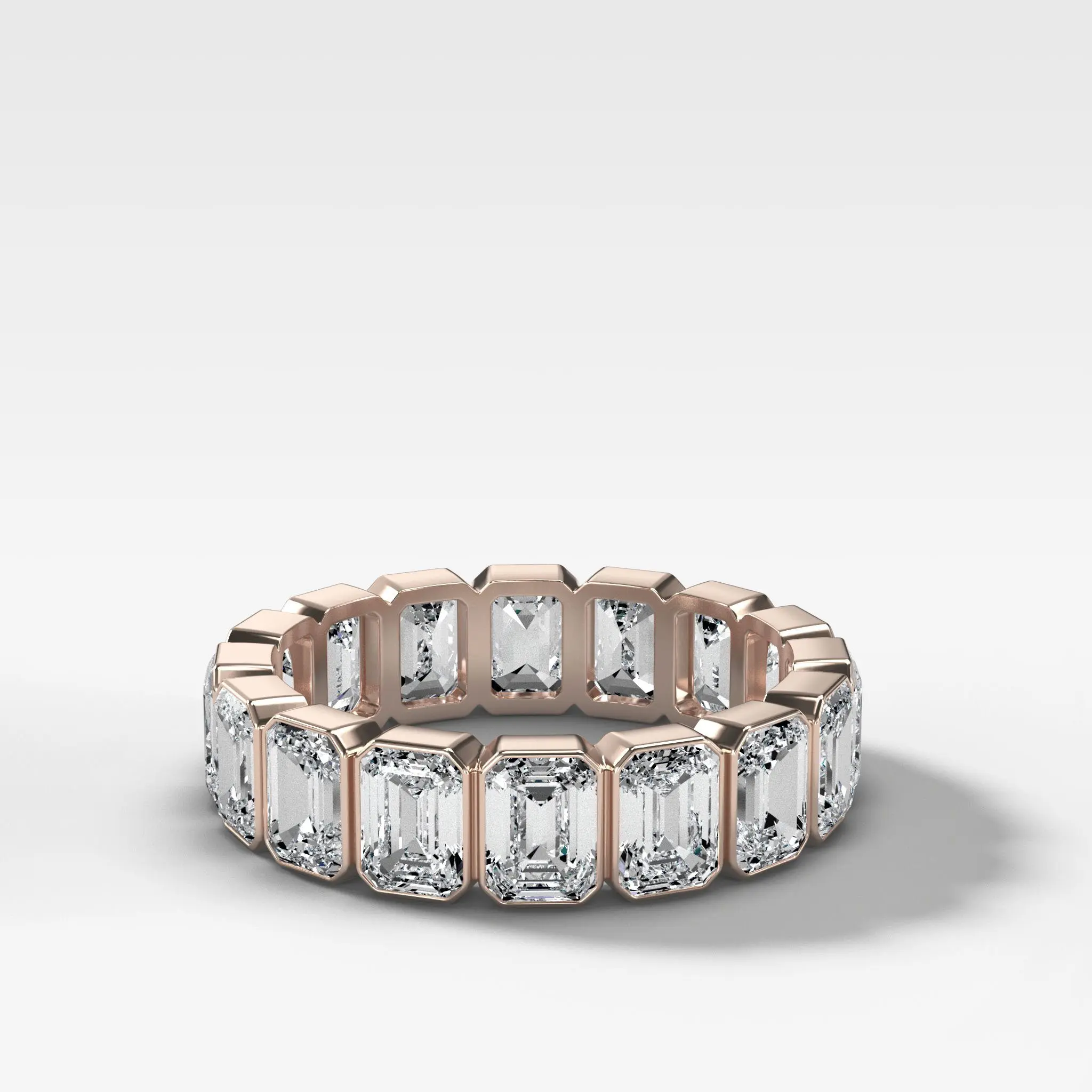JOVOVASMILE 2022 Luxury Vintage Moissanite 925 Silver Wedding Band 3*5mm Emerald Cut Eternity Ring For Women Best Gift Jewelry