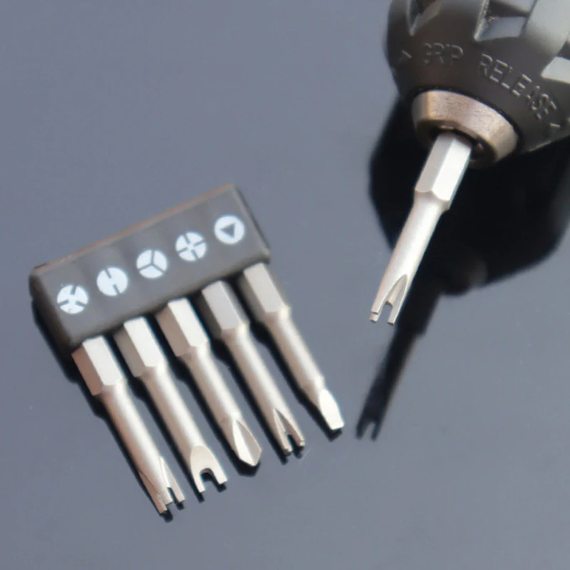 

5Pcs Special-shaped Screwdriver Set U-shaped Y Shape Triangle Inner Cross New Three Points Screwdriver Bit Tool