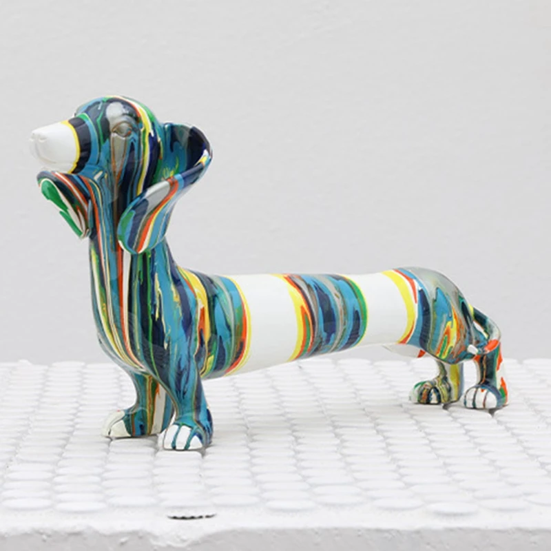 Поделки из смолы животное мультяшная такса собака современный креативный