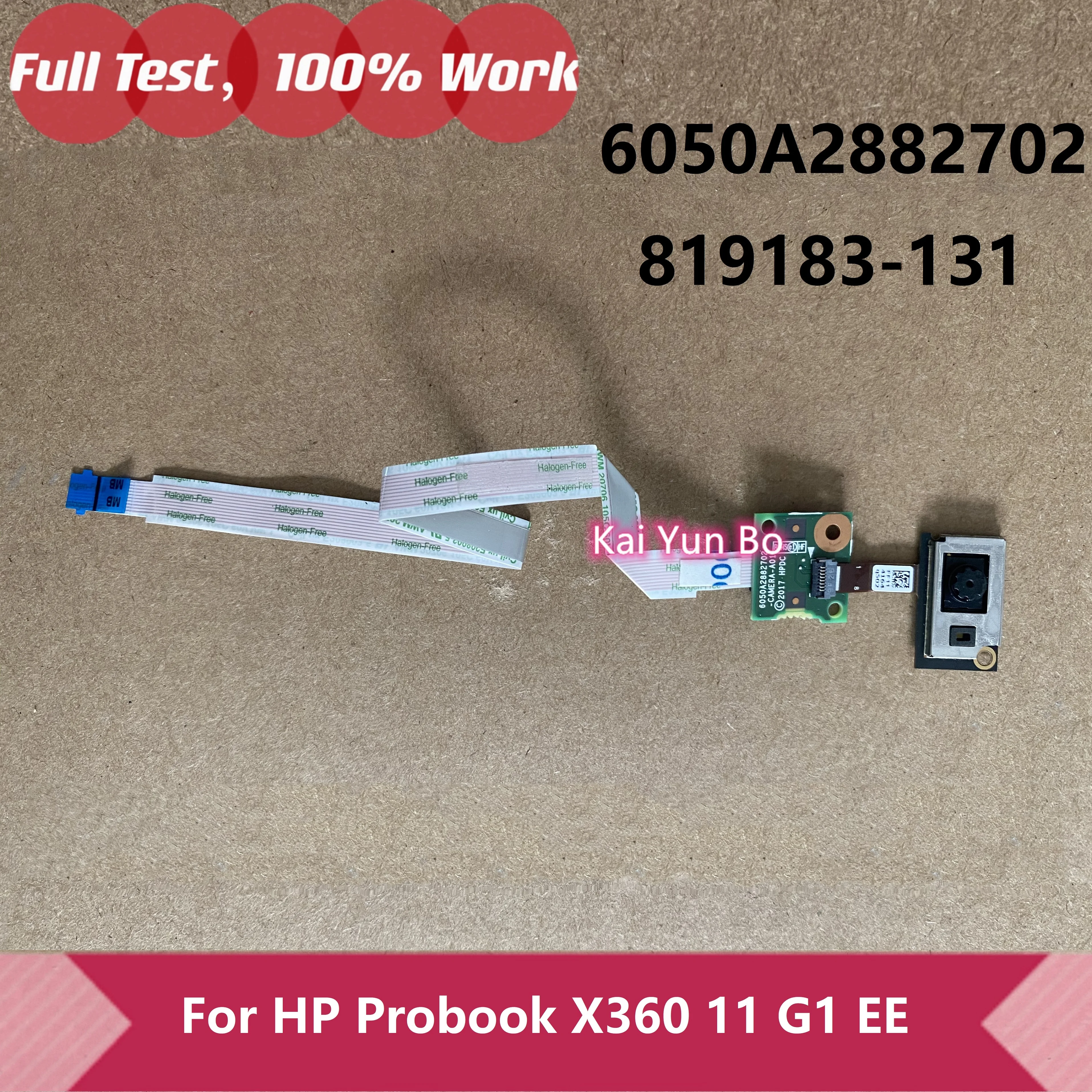 

Оригинальный ноутбук HP Probook X360 11 G1 EE Веб-камера Плата переноса с кабелем 917053-001 819183-131 6050A2882701