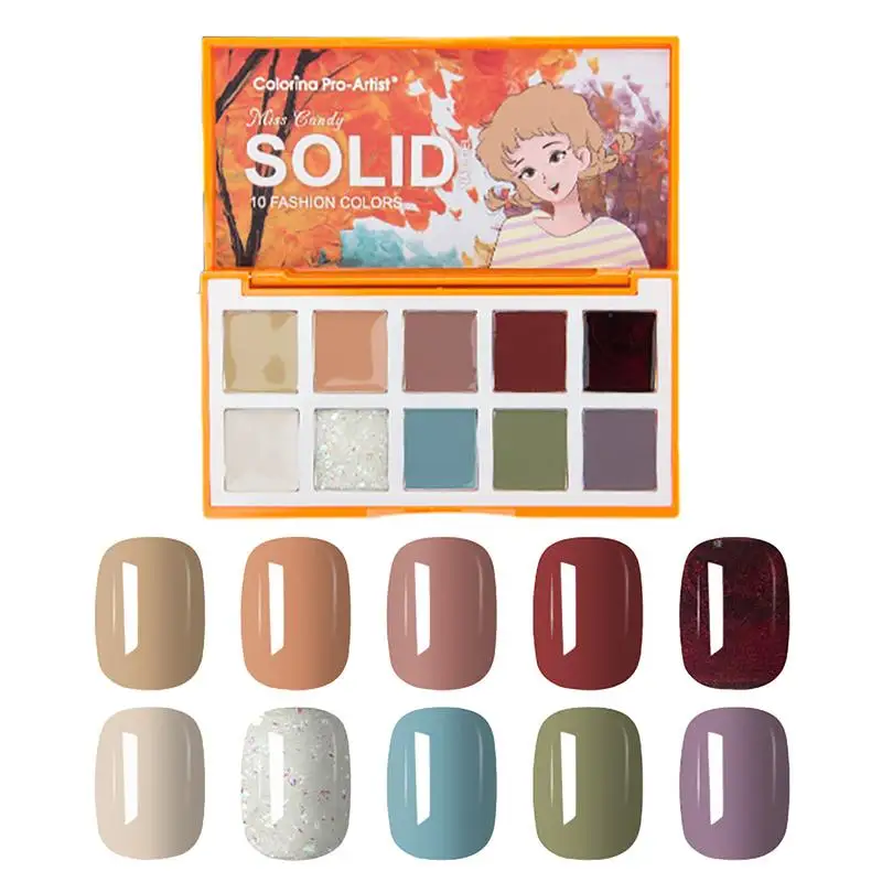 

Гель-лак для ногтей, 10 цветов