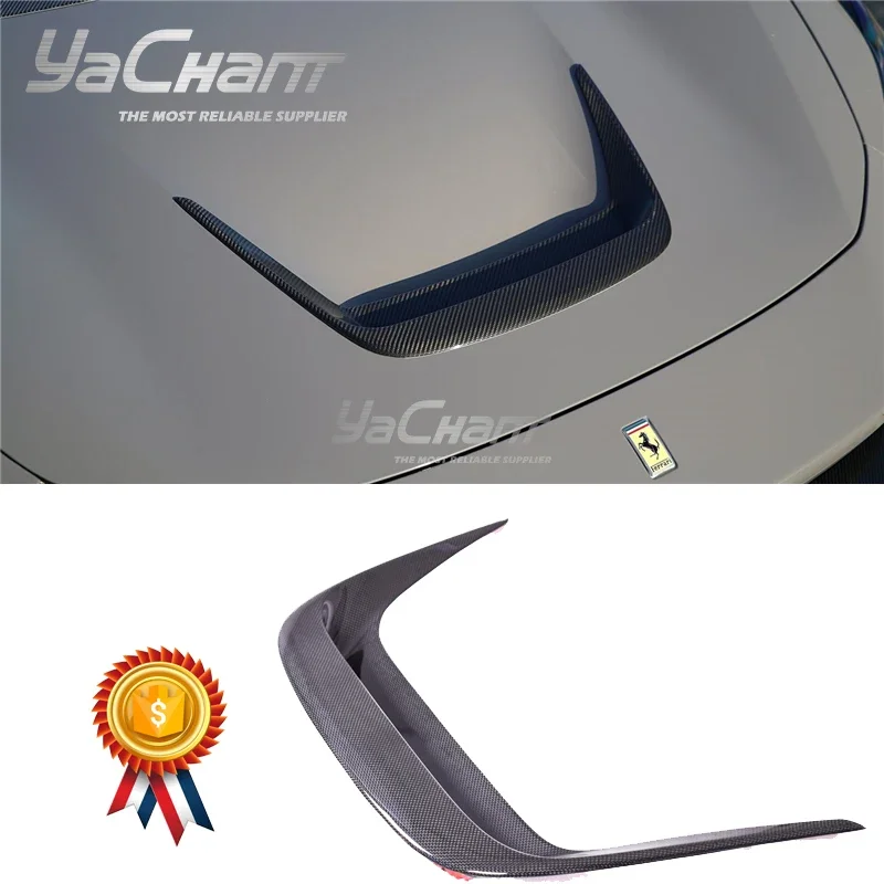 DCF сухое углеродное волокно 2020-2022 Ferrari F8 Tributo &amp Spider подходит для передней крышки