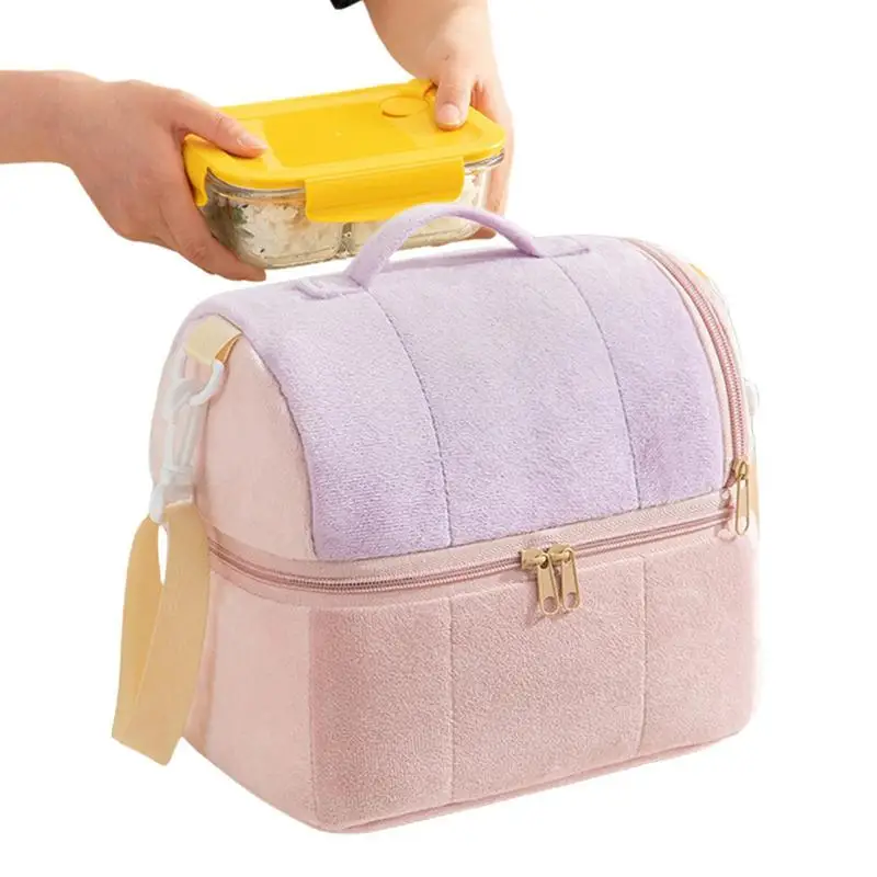 

Insulated Lunch Tote Bag Insulated Cooler Box Tote Bag High Capacity Waterproof Portable Thermal Cooler Sack Food Handbags Case