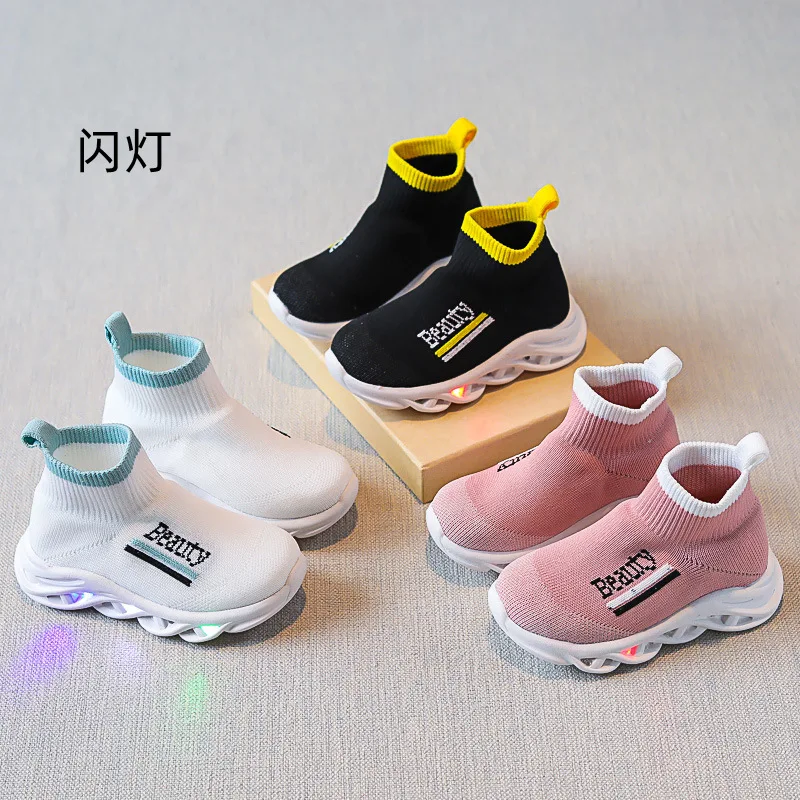 

Весенне-Осенняя детская обувь, кроссовки для мальчиков, новинка 2022, удобная дышащая детская обувь, легкие вязаные кроссовки sapato