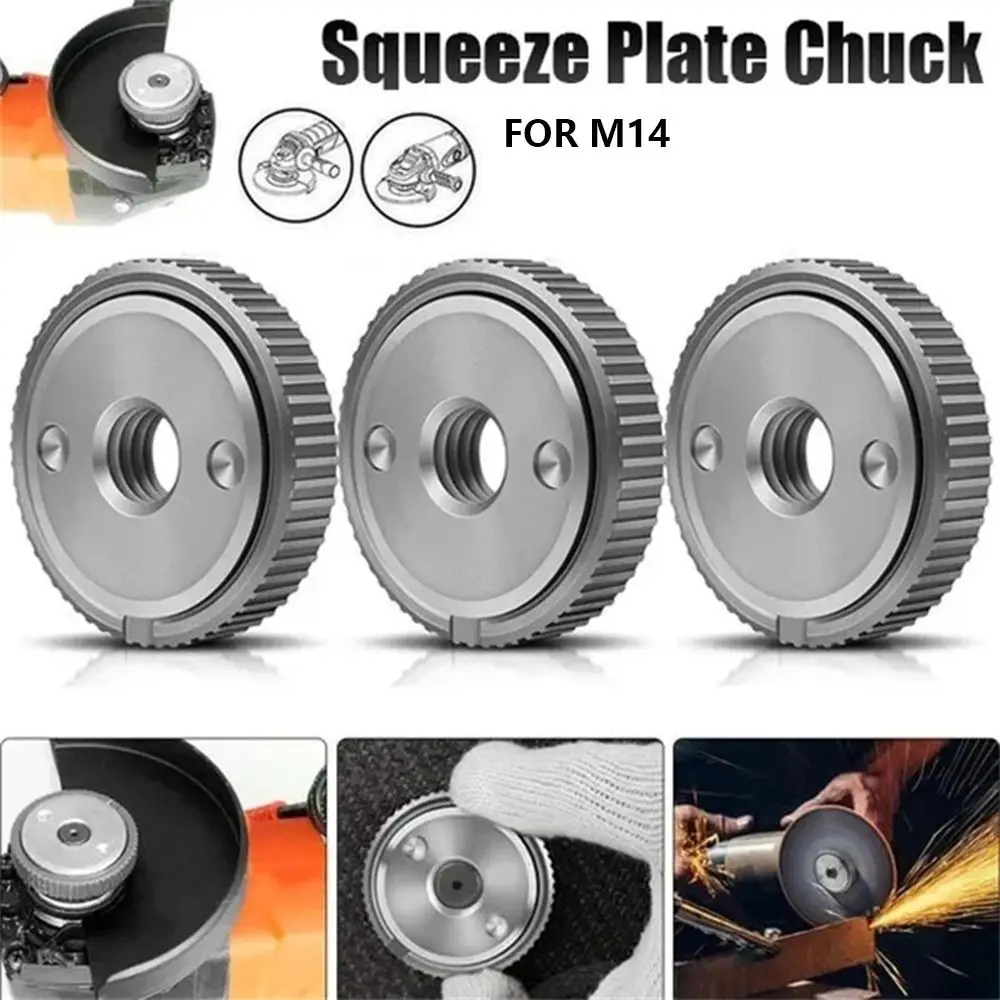 

Quick Clamping Locking Plate Chuck Quick Release Angle Grinder Platen Portable Chuck Tools for M14 Angle Grinder