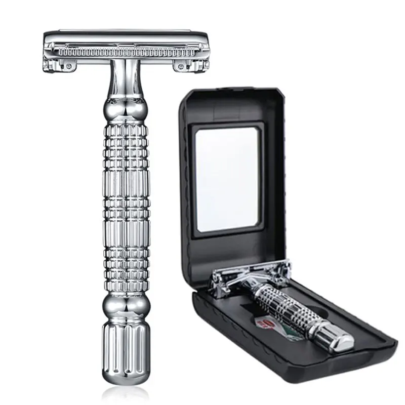 Shaver Beard Barber Wet Shaving Twist Open For Men Women Wit