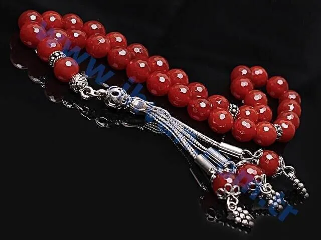 IQRAH Agate Stone Rosary (925 STERLING SILVER)