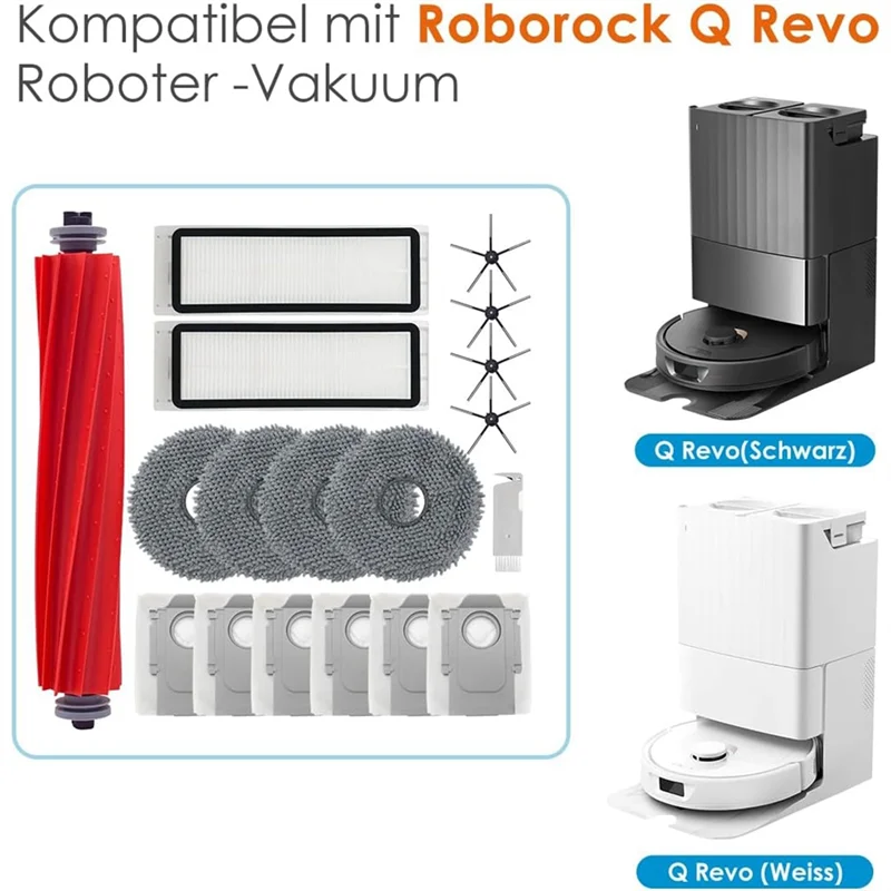 N09R для пылесоса Roborock Q Revo/P10 A7400RR основная боковая щетка фильтр Hepa швабра тряпки