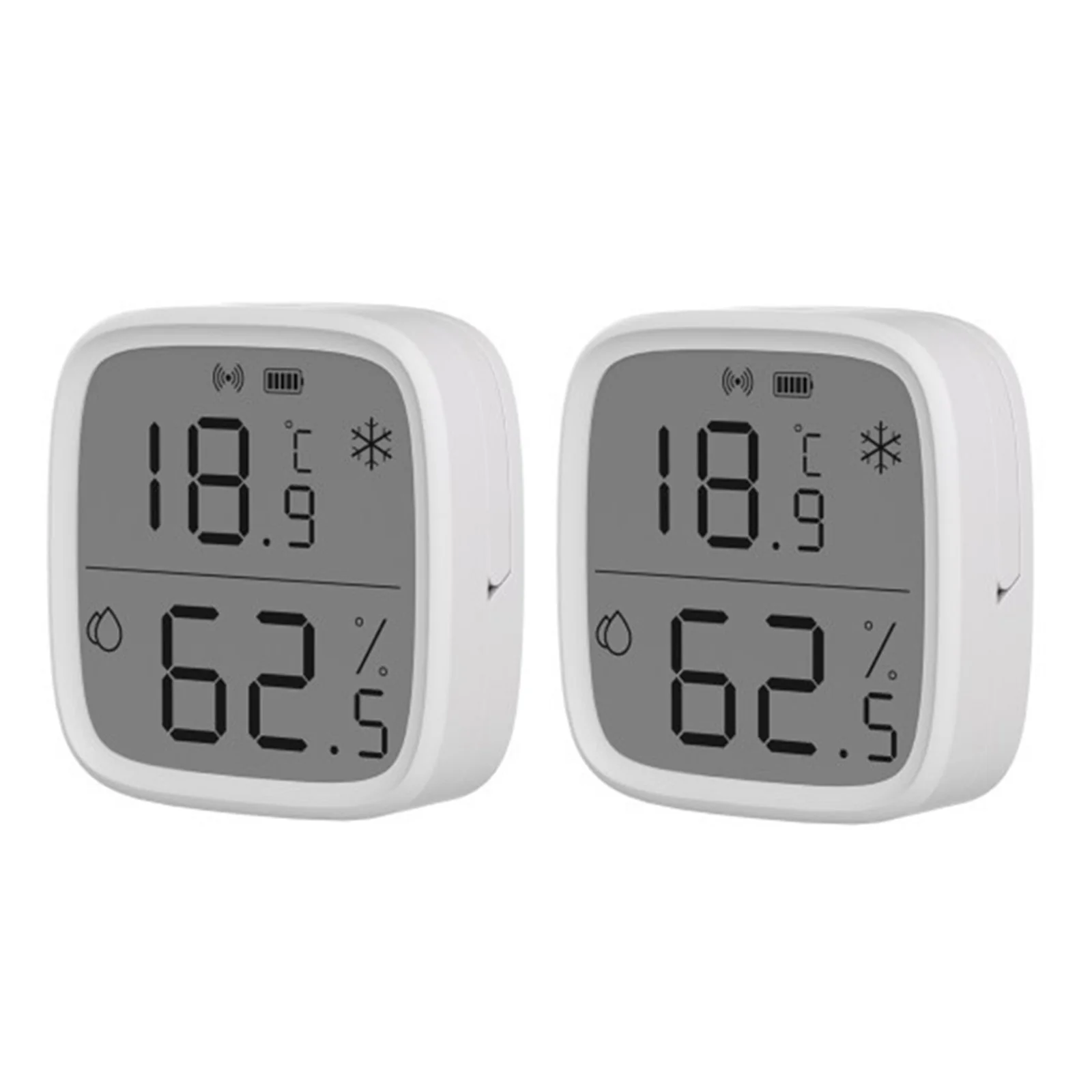 

2Pcs SNZB-02D Temperature And Humidity Display Compatible With Zigbee3.0 Home Electris Supplies Accessories 62.5*59.5mm -9.9~60