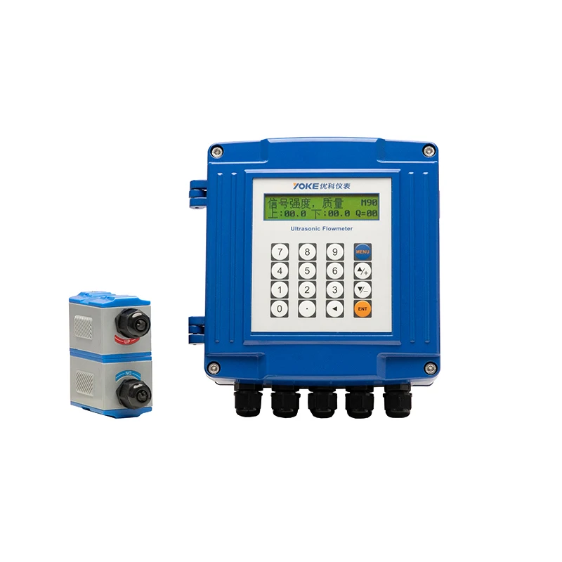 

BIG DISCOUNT Smart Ultrasonic Flowmeter With Multi Type Sensor Ultrasonic Clamp On Flow Meter