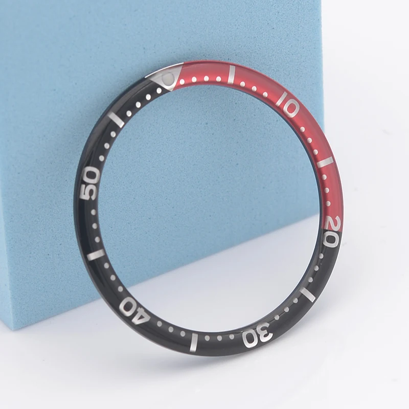 Mod 38mm Resin Aluminum Watch Bezel Insert Ring Fits Seiko SKX007 SKX009 Watch Bezel Men's Watch Replacement Retrofit Parts enlarge