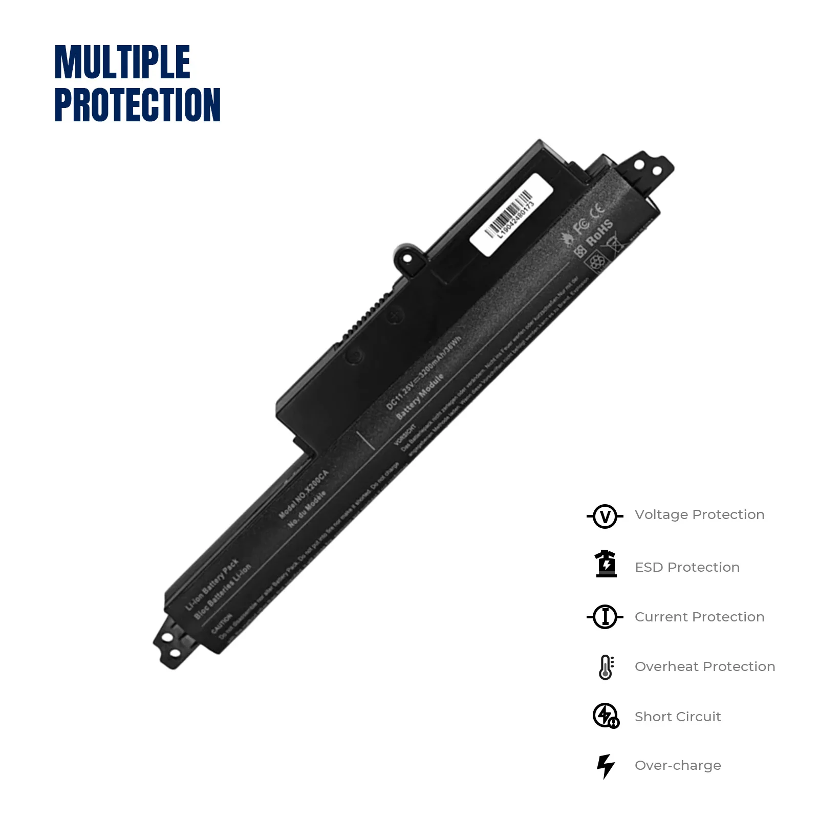 YOOFAN ApexWay-batería del ordenador портативный аксессуары для ASUS X200CA X200MA X200M X200LA A31LM9H A31LMH2 A31N1302