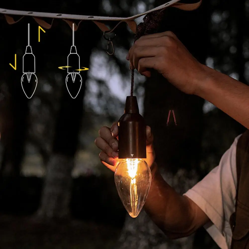 СВЕТОДИОДНАЯ Гирлянда теплого цвета IP44 водонепроницаемая лампа для палатки