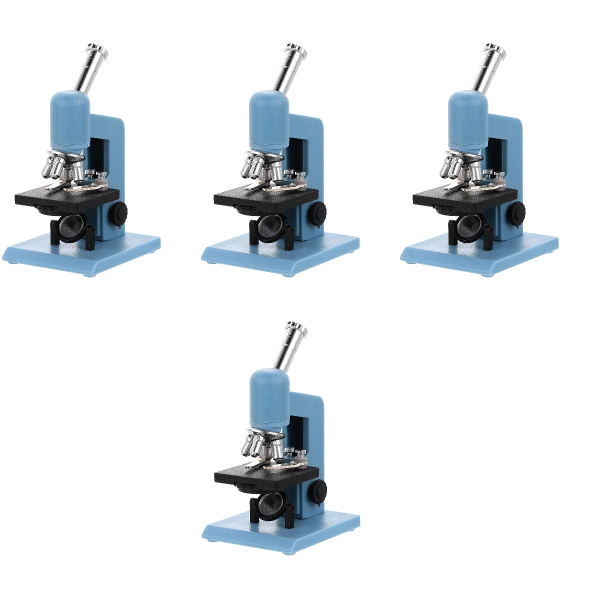

4x Decorative Ornament Decorative Simulation Microscope Ornament Simulation Microscope for Decor Minihouse Kids Children