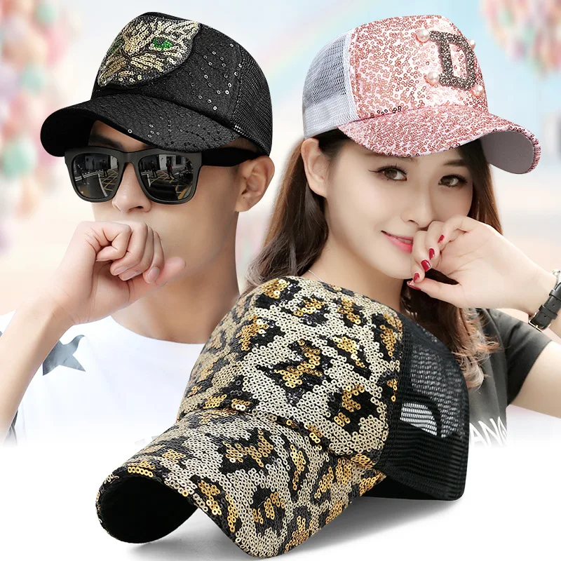 

Baseball Caps Female Korean Version Hat Versatile Hipster Leopard Print Summer Breathable Mesh Hat Male Truck Hat Sunshade Hat