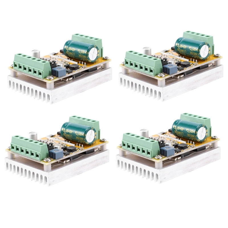 

4X 380W 3 Phases Brushless Motor Controller Board(No/Without Hall Sensor) BLDC PWM PLC Driver Board DC 6.5-50V