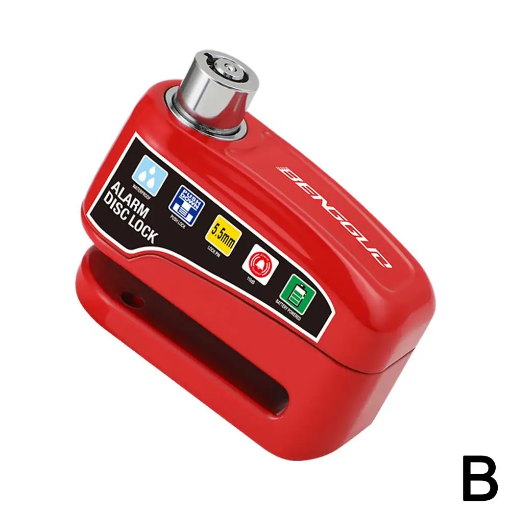 Мотоциклетный велосипедный замок сигнализация защитный водонепроницаемый диск