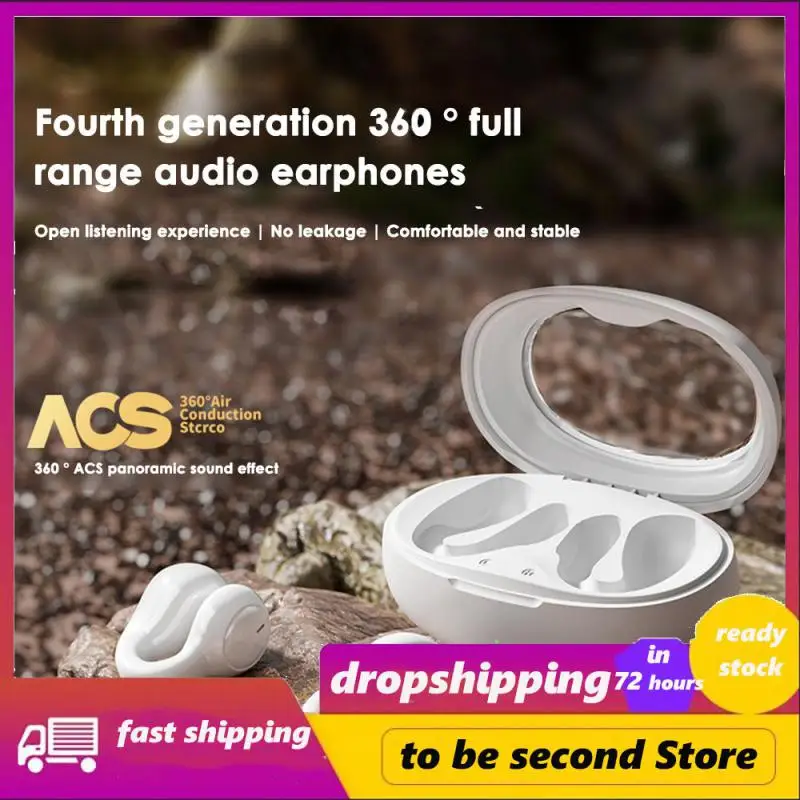 

Headsets Bone Conduction Deep Bass Earbuds Wireless Sound Earcuffs For Polvcdg Ear Clip Earring Earphones Headphones