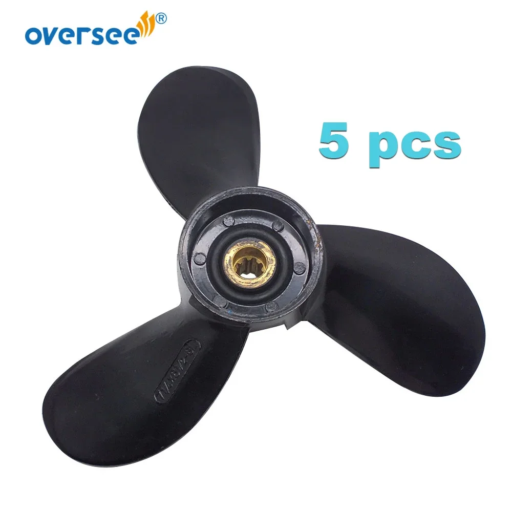 OVERSEE 5 шт. морской пропеллер 646-45942-01 Размер 7-1/4x5-1/2 для подвесного двигателя Yamaha 2HP 3HP