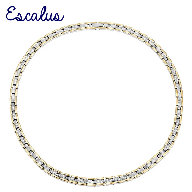 

Ожерелье женское из нержавеющей стали эскалус, золото, серебро, два цвета, Подарочные магнитные ювелирные изделия