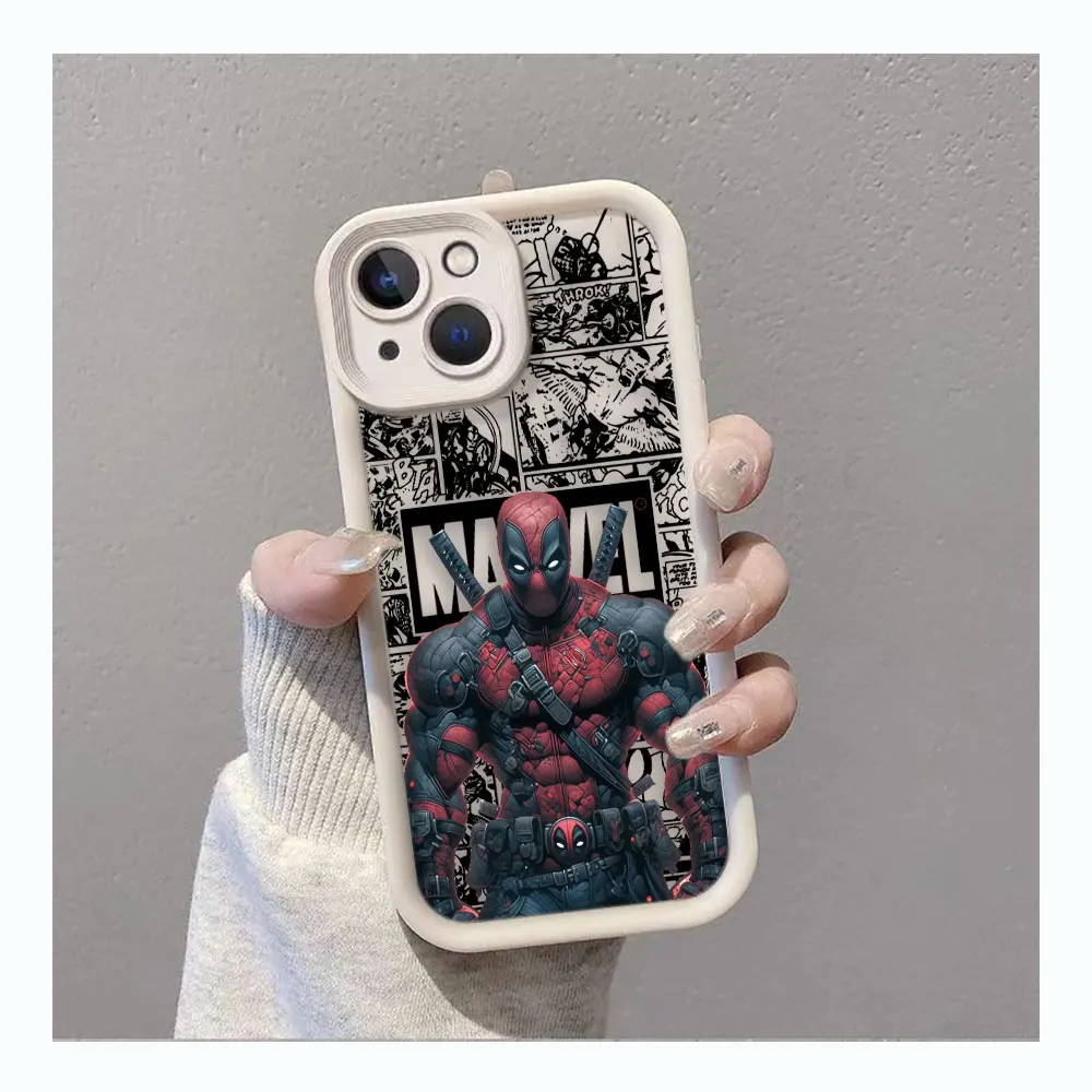 Чехол Marvel Comci Deadpool Spider-Man Groot для Xiaomi 11 14 14T POCO F3 F4 F5 X3 X4 X5 M6 Redmi 10 10C 12 12C 13 13C 14C Case