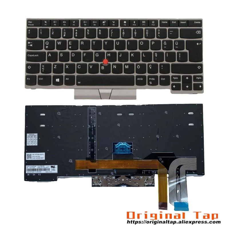 Клавиатура TR с турецкой подсветкой для Lenovo Thinkpad E480 E485 E490 T480S T490 T495 P43S L480 L490 L380 L390 Yoga