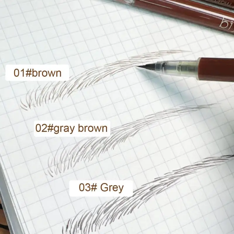 

Жидкий карандаш для бровей, водостойкий стойкий микроблейдинг, тинт для бровей, ультратонкая коричневая подводка для бровей, тату-ручка для макияжа