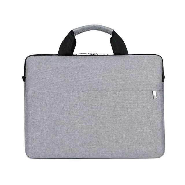 

Waterproof Walking Oxford Cloth Laptop Bag Zipper Solid Color Daily Office & Career Handbags Fuchsia Black Gray