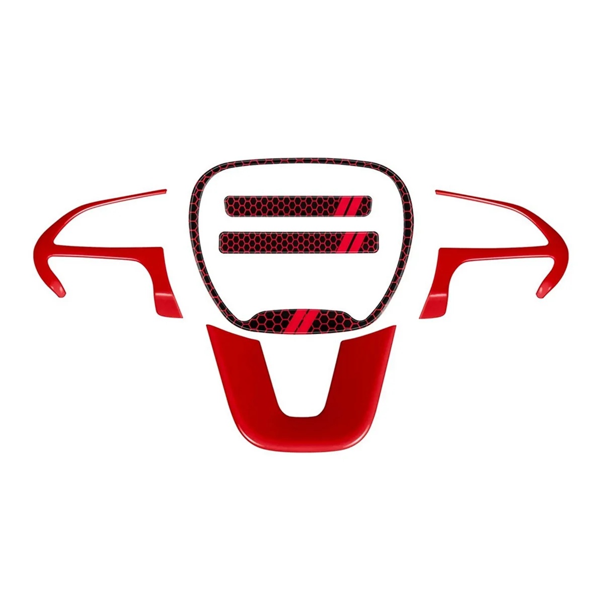 

Steering Wheel Cover Trim Interior Accessories for 2015-2021 Dodge Challenger Charger Emblem Kit 3D Badge Overlay