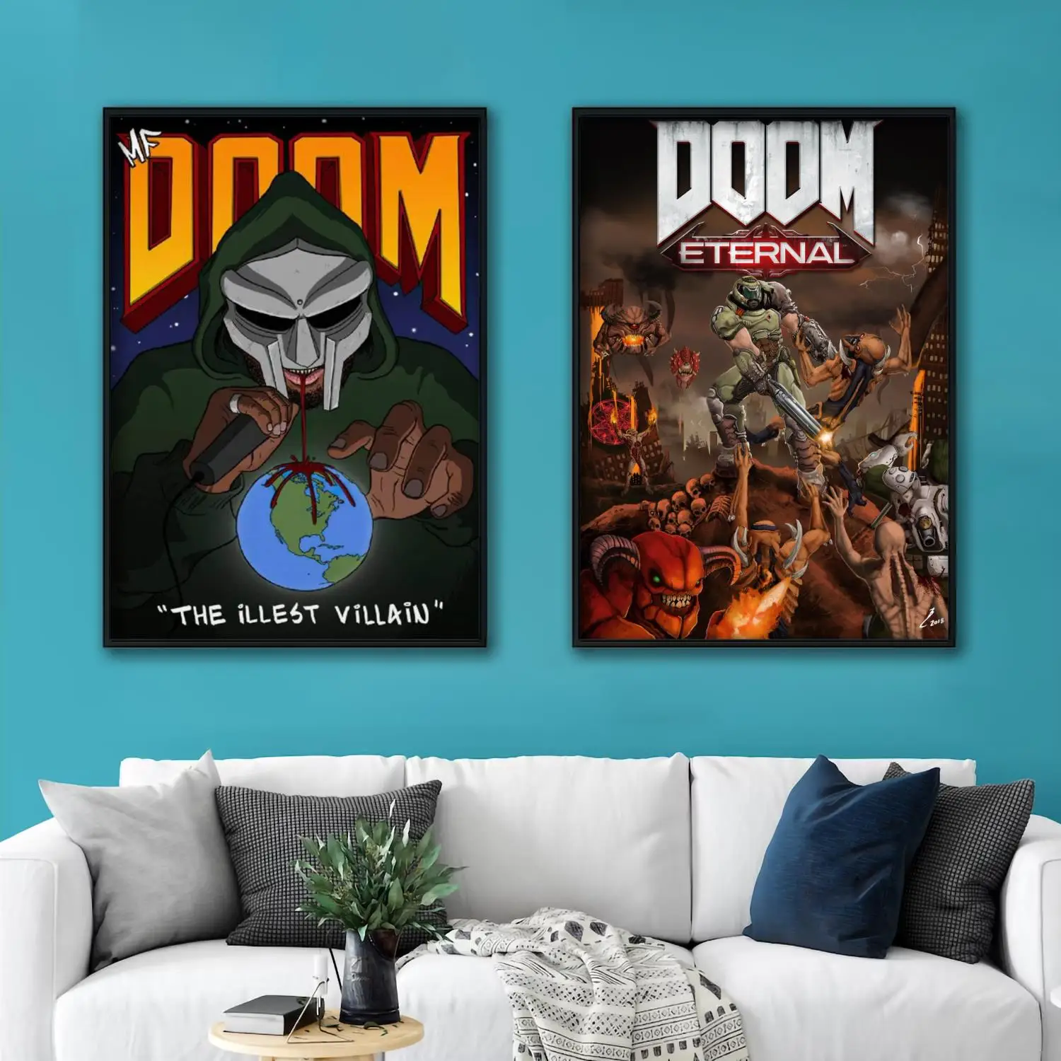 

Doom - Game poster Decorative Canvas Posters Room Bar Cafe Decor Gift Print Art Wall Paintings